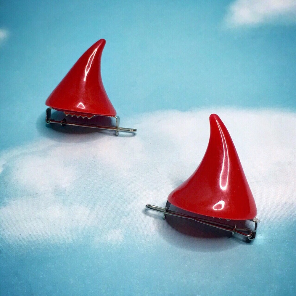 Lil' Devil Horns Hair Clips